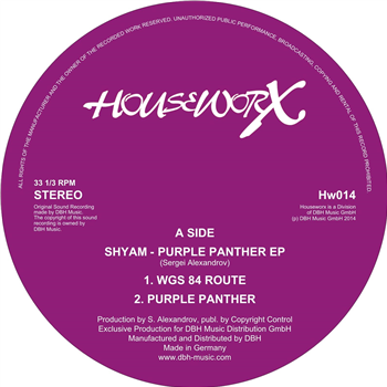 Shyam - Puple Panther EP - Houseworx Records