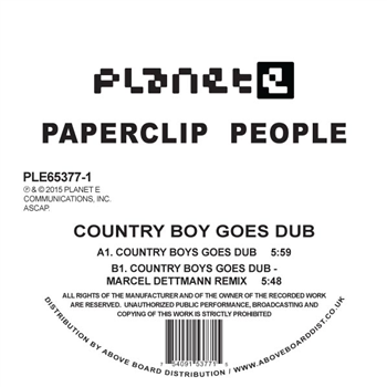 Paperclip People – Country Boy Goes Dub - Planet E