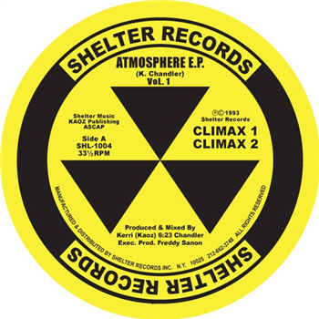 KERRI CHANDLER - ATMOSPHERE (Yellow Vinyl Repress) - SHELTER RECORDS