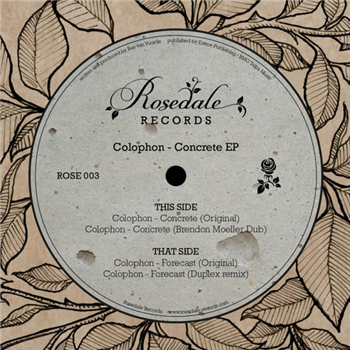 Colophon - Concrete EP - Rosedale Records Colophon - Concrete EP - Rosedale Records