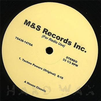 A Man Called Adam Techno Powers Re-Issue - M & S Records