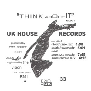 ETAT SOLIDE (K HAND) - THINK ABOUT IT - UK HOUSE RECORDS