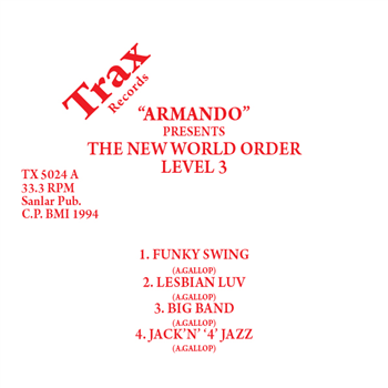 ARMANDO - THE NEW WORLD ORDER LEVEL 3 - Trax