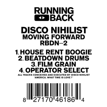 Disco Nihilist - Moving Forward - Running Back