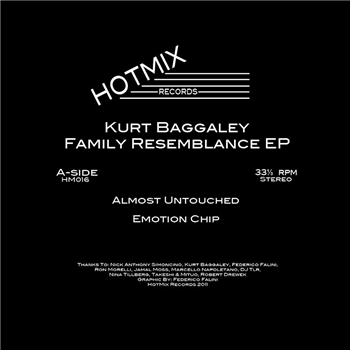 Kurt Baggaley – Family Resemblance EP - Hotmix Records