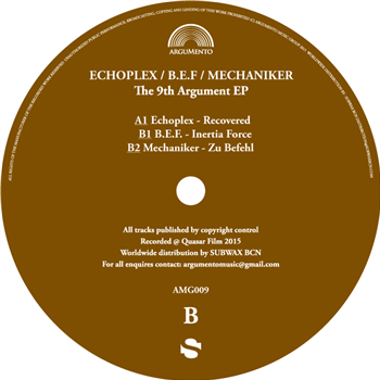 Echoplex / B.E.F. / Mechaniker - Argumento Music Echoplex / B.E.F. / Mechaniker - Argumento Music