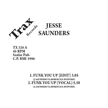 JESSE SAUNDERS - FUNK U UP - Trax