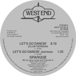 SPARQUE - LETS GO DANCING - West End Records