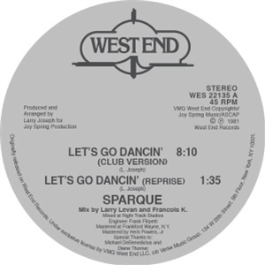 SPARQUE - LETS GO DANCING - West End Records SPARQUE - LETS GO DANCING - West End Records