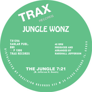 JUNGLE WONZ (MARSHALL JEFFERSON) - THE JUNGLE - Trax