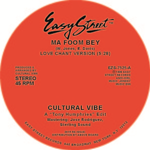 CULTURAL VIBE - MA FOOM BEY - EASY STREET CULTURAL VIBE - MA FOOM BEY - EASY STREET