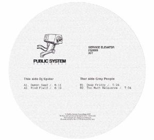 DJ SPIDER/GREY PEOPLE - Service Elevator - Public System DJ SPIDER/GREY PEOPLE - Service Elevator - Public System