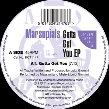 Marsupials - Gotta Get You EP - MADHOUSE RECORDS Marsupials - Gotta Get You EP - MADHOUSE RECORDS