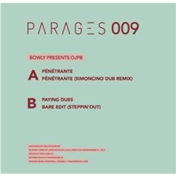 Bowly PT OJBP – Penetrante EP - Parages Music