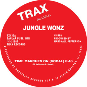 JUNGLE WONZ (MARSHALL JEFFERSON) - TIME MARCHES ON - Trax