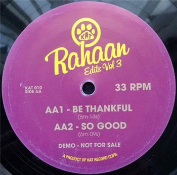 Rahaan - Edits Vol 3 - Kat records