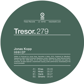 Jonas Kopp - HHH EP - Tresor