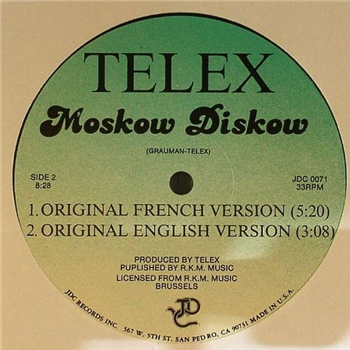 Telex - Moskow Diskow - JDC Records