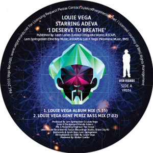 LOUIE VEGA STARRING ADEVA - I DESERVE TO BREATHE - VEGA RECORDS