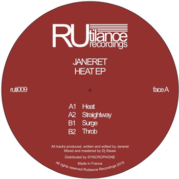 JANERET - HEAT EP - RUTILANCE RECORDINGS
