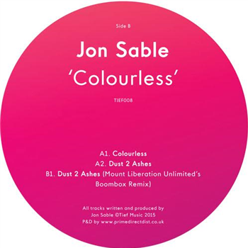Jon Sable - Colourless - TIEF MUSIC
