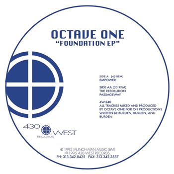 OCTAVE ONE - FOUNDATION EP - 430 West