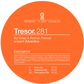 DJ Deep & Roman Poncet present Adventice - Exsurgence - Tresor