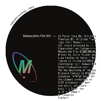 Clearvision & Caslau - Untitled Theories EP - Meteorythm Recordings Clearvision & Caslau - Untitled Theories EP - Meteorythm Recordings