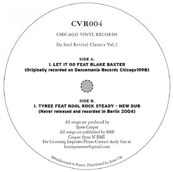 TYREE - Da Soul Revival Vol 2 - Chicago Vinyl