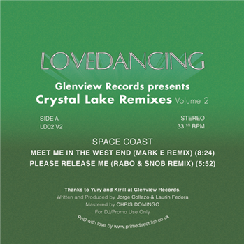 Space Coast - Glenview Records Presents Crystal Lake Remixes Volume 2 - LOVEDANCING
