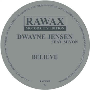 Dwayne Jensen feat. Miyon - Believe - Rawax