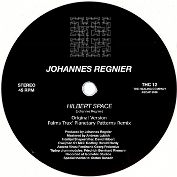 Johannes Regnier - Hilbert Space - The Healing Company