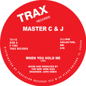 MASTER C & J - WHEN YOU HOLD ME - Trax