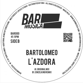 Bartolomeo - Lazdora (incl. Einzelkind RMX) - Bar Musica
