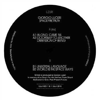 Giorgio LUCERI - Space Fire Truth - Uzuri Recordings Giorgio LUCERI - Space Fire Truth - Uzuri Recordings
