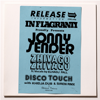 JONNY SENDER - ZHIVAGO ZHIVAGO / DISCO TOUCH - Codek