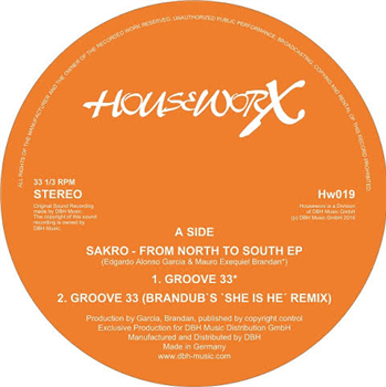 Sakro - From North To South EP - Houseworx Records