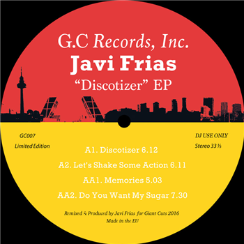 Javi Frias - Discotizer EP - GIANT CUTS Javi Frias - Discotizer EP - GIANT CUTS