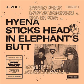 J-zbel - Hyena Sticks Head In Elephants Butt - (One Per Person) - BFDM