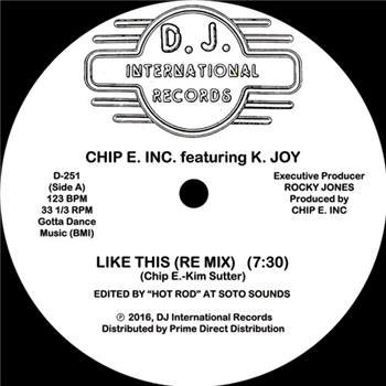 Chip E. Inc.Featuring K. Joy - Like This - DJ INTERNATIONAL