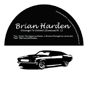 Brian HARDEN - Chicago To Detroit (Remixes Part 1) (140 gram black & white marbled vinyl 12") - D3 Elements