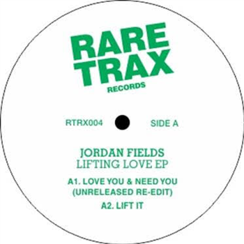 JORDAN FIELDS - LIFTING LOVE EP - Rare Trax Records