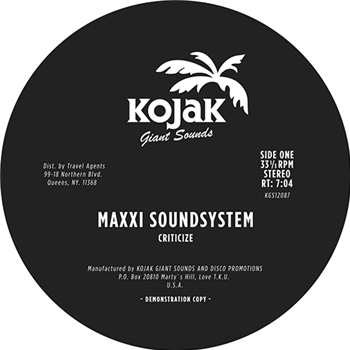 Maxxi Soundsystem - KOJAK GIANT SOUNDS