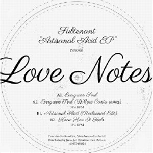SUBTENANT - Artisanal Acid EP (including DMarc Cantu remix) - Love Notes