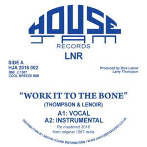 LNR - Work It To The Bone (White Vinyl Repress) - House Jam