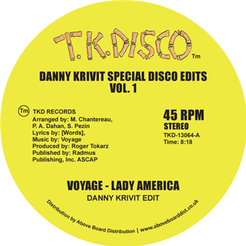DANNY KRIVIT SPECIAL DISCO EDITS VOL. 1 - TK Disco
