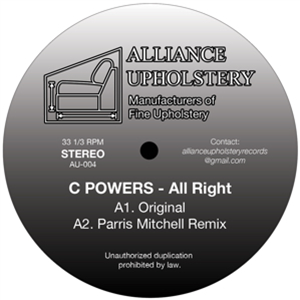 C POWERS - ALL RIGHT - Alliance Upholstery C POWERS - ALL RIGHT - Alliance Upholstery