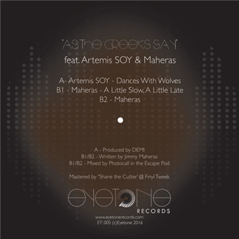 Artemis Soy & Maheras Presents - As The Greeks Say EP - Eyetone