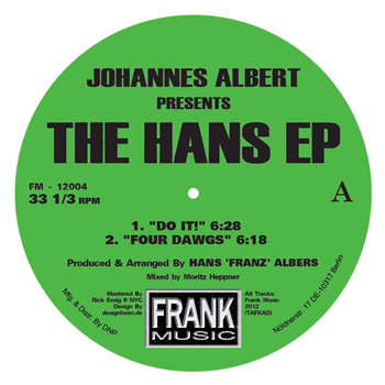 Johannes Albert - The H.A.N.S. EP - FRANK MUSIC