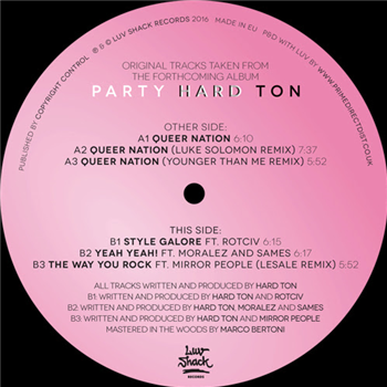 Hard Ton - Queer Nation EP - Luv Shack Records